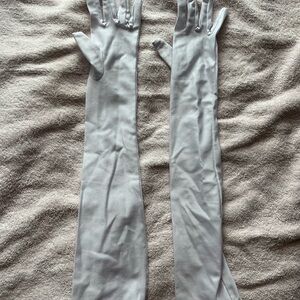 SHEIN Silver Long Gloves